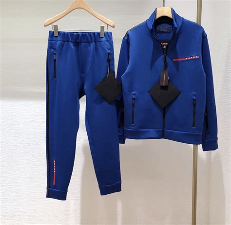 prada tracksuit womens|prada blue tracksuit.